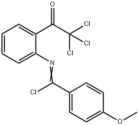 Benzenecarboximidoyl  chloride,  4-methoxy-N-[2-(trichloroacetyl)phenyl]-  (9CI)|