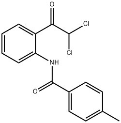 Benzamide,  N-[2-(dichloroacetyl)phenyl]-4-methyl-  (9CI) Struktur