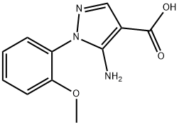 5-AMINO-1-(2-METHOXYPHENYL)-1H-PYRAZOLE-4-CARBOXYLIC ACID Structure