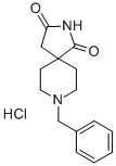 8-苄基-2,8-二氮杂-螺[4,5]葵烷-1,3二酮(HCL) 结构式