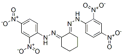 1,2-シクロヘキサンジオンビス(2,4-ジニトロフェニルヒドラゾン) 化学構造式