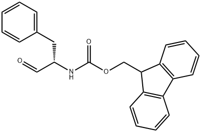 9H-Fluoren-9-ylmethylN-[(2S)-1-oxo-3-phenylpropan-2-yl]carbamate Struktur