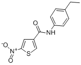 N-(4-Ethylphenyl)-5-nitro-3-thiophenecarboxamide Struktur