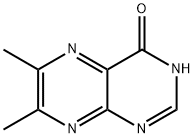 6,7-dimethyl-1H-pteridin-4-one  Struktur
