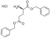 D-谷氨酸二苄酯盐酸盐 结构式