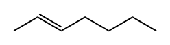 反-2-庚烯,14686-13-6,结构式