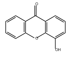4-hydroxy-9H-xanthen-9-one 结构式