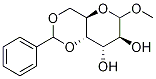 Methyl 4,6-O-benzylidene-D-altropyranoside Struktur