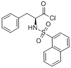 N-(1-ナフタレンスルホニル)-L-フェニルアラニル クロリド 化学構造式