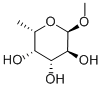 メチルα-L-フコピラノシド 化学構造式