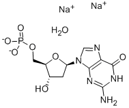 2'-DEOXYGUANOSINE 5'-MONOPHOSPHATE, DISO DIUM SALT HYDRATE Structure