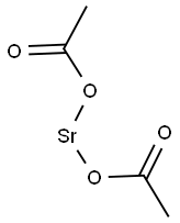 二酢酸ストロンチウム·0.5水和物 化学構造式