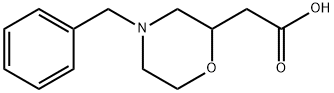(4-苄基吗啉-2-基)乙酸, 146944-27-6, 结构式