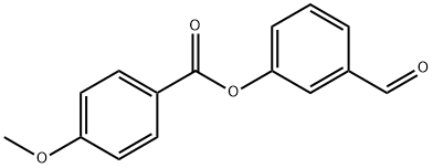 (3-甲烷酰苯基)4-甲氧基苯甲酸酯 结构式