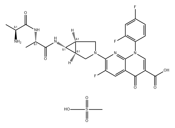 Alatrofloxacin Mesylate Structure