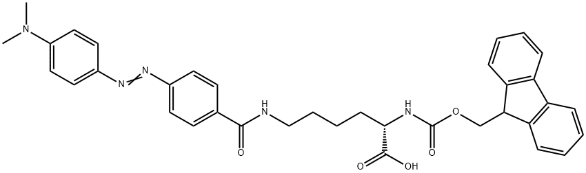 N(ALPHA)-FMOC-N(EPSILON)-DABCYL-L-LYSINE Struktur