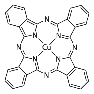 Copper(II) phthalocyanine Structure