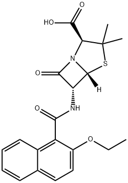ナフシリン 化学構造式