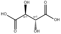 (2R,3S)-酒石酸 化学構造式