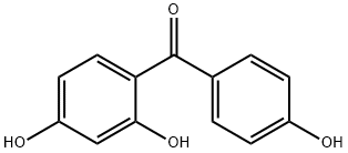 2,4,4'-トリヒドロキシベンゾフェノン 化学構造式