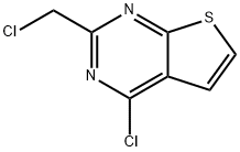 4-chloro-2-(chloromethyl)thieno[2,3-d]pyrimidine Struktur