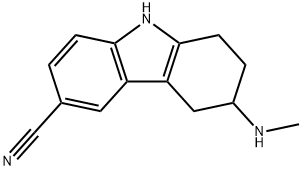 rac-6-Cyano-3-N-methylamino-1,2,3,4-tetrahydrocarbazole Structure