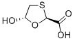 RAC-TRANS-5-HYDROXY-1,3-OXATHIOLANE-2-CARBOXYLIC ACID, 147027-04-1, 结构式