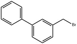 3-(ブロモメチル)ビフェニル 化学構造式