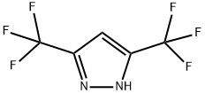 3,5-ビス(トリフルオロメチル)-1H-ピラゾール 化学構造式
