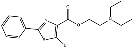 147046-40-0 4-Thiazolecarboxylicacid,5-bromo-2-phenyl-,2-(diethylamino)ethylester(9CI)