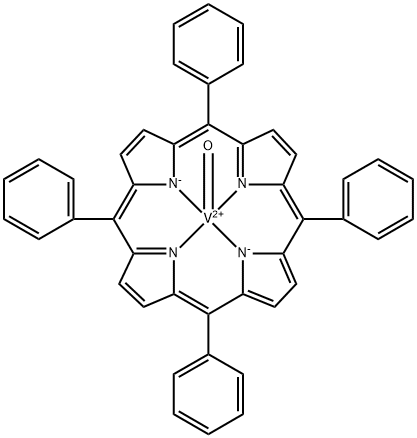 5,10,15,20-テトラフェニル-21H,23H-ポルフィンバナジウム(IV)オキシド 化学構造式