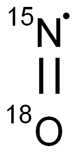 一氧化-18O 氮-15N, 14706-82-2, 结构式