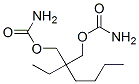 2-Butyl-2-ethyl-1,3-propanediol 1,3-dicarbamate Struktur