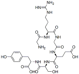 glycyl-arginyl-glycyl-glutamyl-seryl-tyrosine 结构式