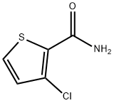 3-クロロチオフェン-2-カルボオキサミド 化学構造式