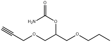 Carbamic acid 2-propoxy-1-(2-propynyloxymethyl)ethyl ester Struktur