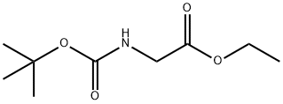 TERT-BUTOXYCARBONYLAMINO-ACETIC ACID ETHYL ESTER Structure