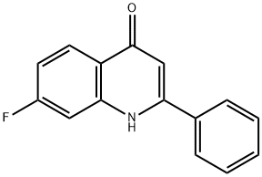 7-fluoro-2-phenyl-4-quinolone Struktur