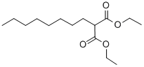 2-辛基丙二酸二乙酯 结构式