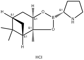 (R)-2-吡咯烷硼酸蒎烷二醇酯盐酸盐 结构式