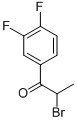 2-bromo-3-4-difluoropropiophenone  Struktur