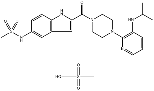 デラビルジン メシル酸塩 化学構造式