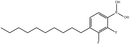 4-Decyl-2,3-difluorobenzeneboronic acid Structure