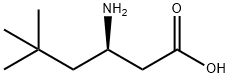 (R)-3-氨基-5,5-二甲基己酸 结构式