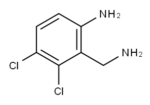 2-氨甲基-3,4-二氯苯胺 结构式