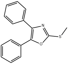 2-(methylthio)-4,5-diphenyloxazole  Structure