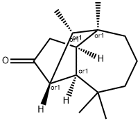 (1alpha,3abeta,4alpha,8abeta,9S*)-octahydro-4,8,8,9-tetramethyl-1,4-methanoazulen-2(1H)-one Structure