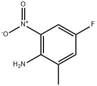 4-フルオロ-2-メチル-6-ニトロアニリン 化学構造式