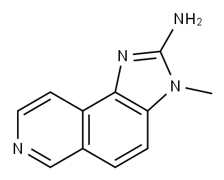 2-Amino-3-methyl-3H-imidazo[4,5-F]isoquinoline, 147293-15-0, 结构式