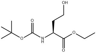 (S)-N-BOC-L-高丝氨酸乙酯 结构式
